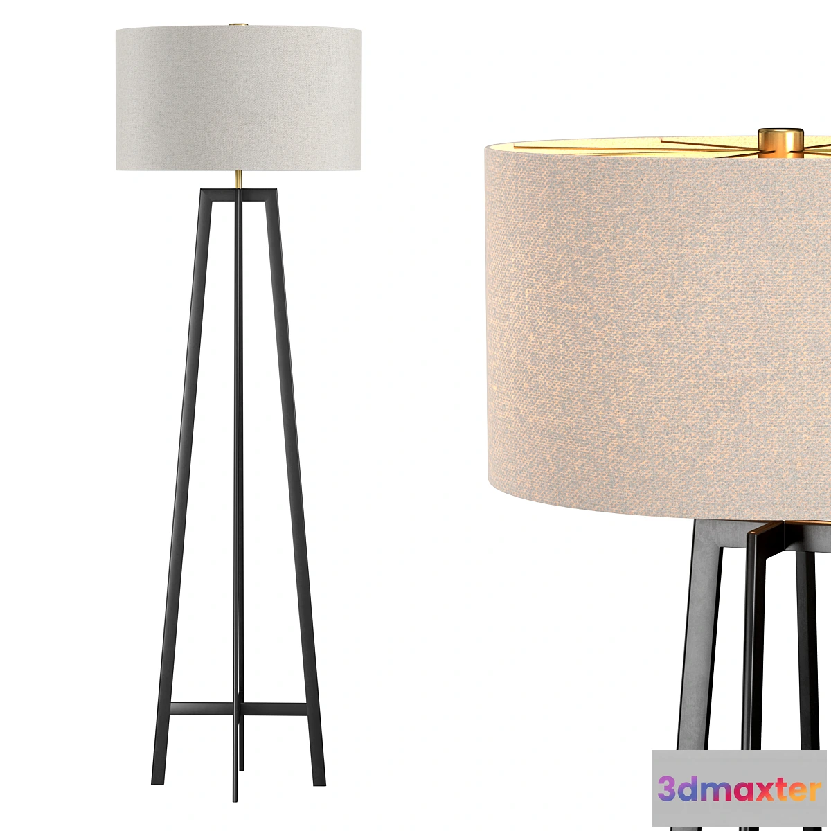 786082 - Castillo Black Floor Lamp - No.2