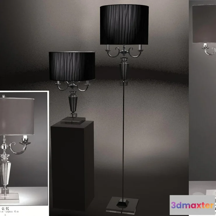 801448 - Floor lamp + bulb