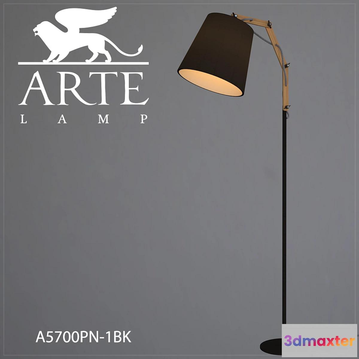 801612 - Floor lamp ArteLamp A5700PN-1BK