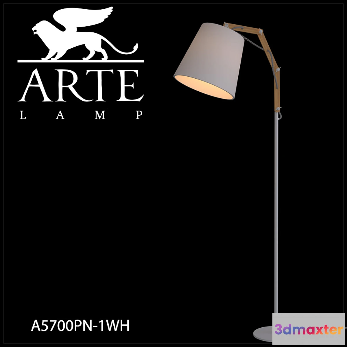 801614 - Floor lamp ArteLamp A5700PN-1WH