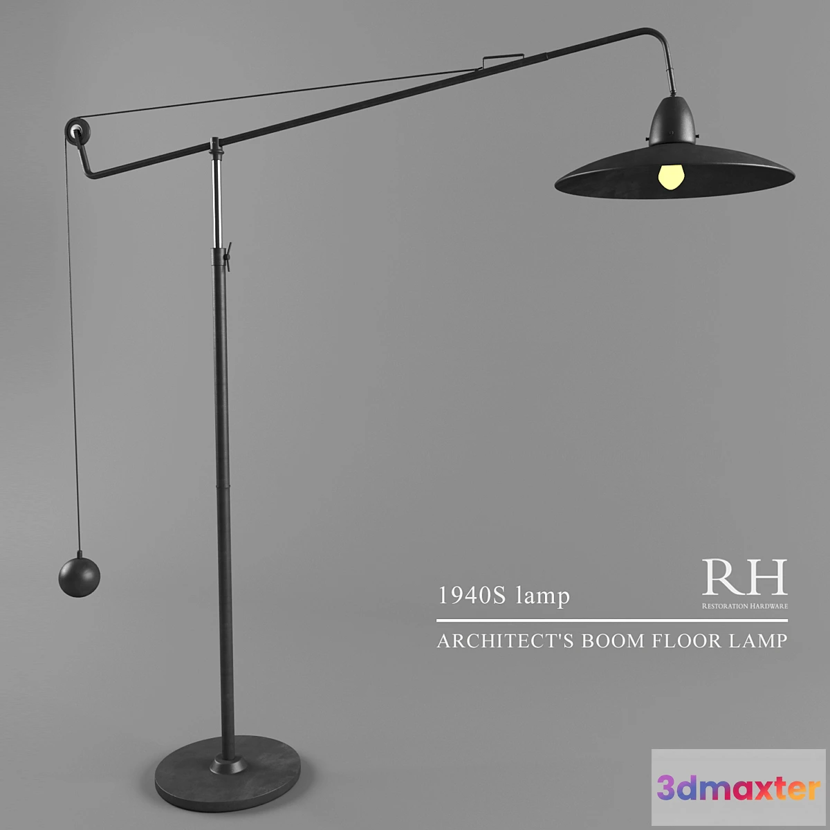 801636 - 1940S ARCHITECT’S BOOM FLOOR LAMP