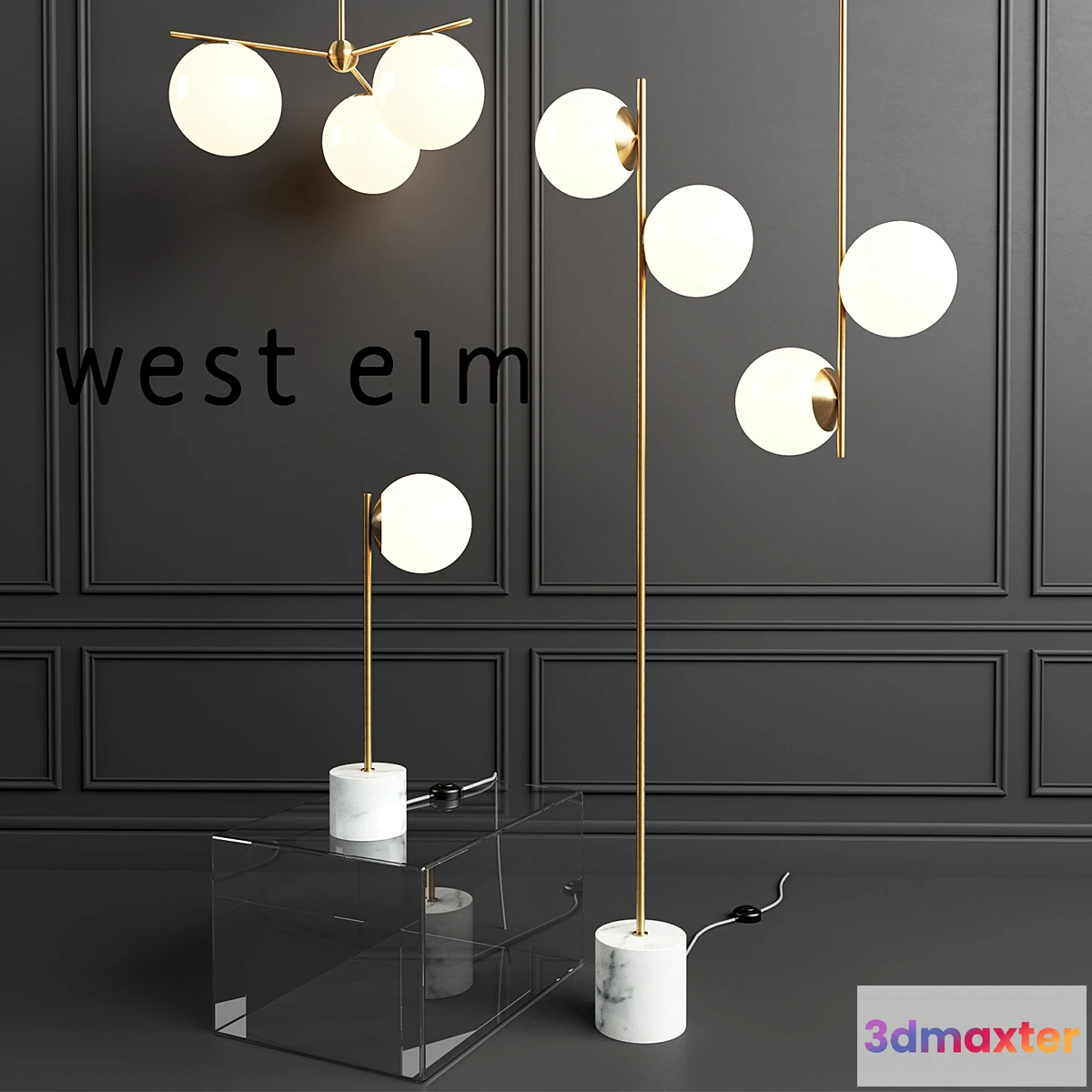 816554 - WEST ELM Sphere Lamp - No.2