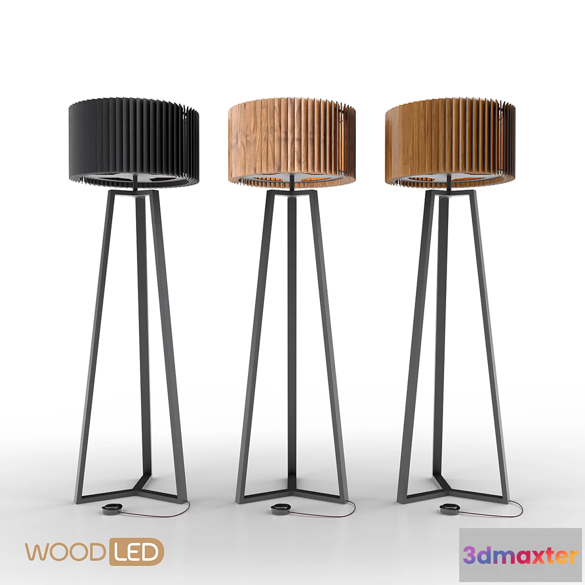 821548 - Floor lamp Rotor Woodled - No.2