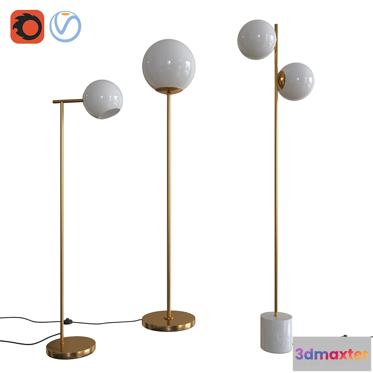 839098 - West Elm Floor Lamps Set 02 - No.3