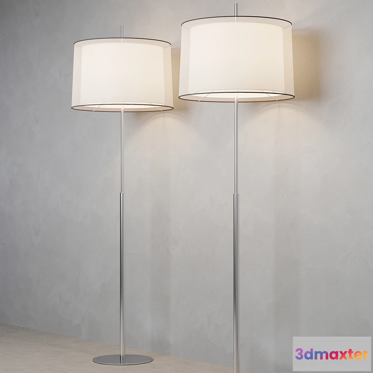 879838 - Faro SABA Matt nickel floor lamp - No.4