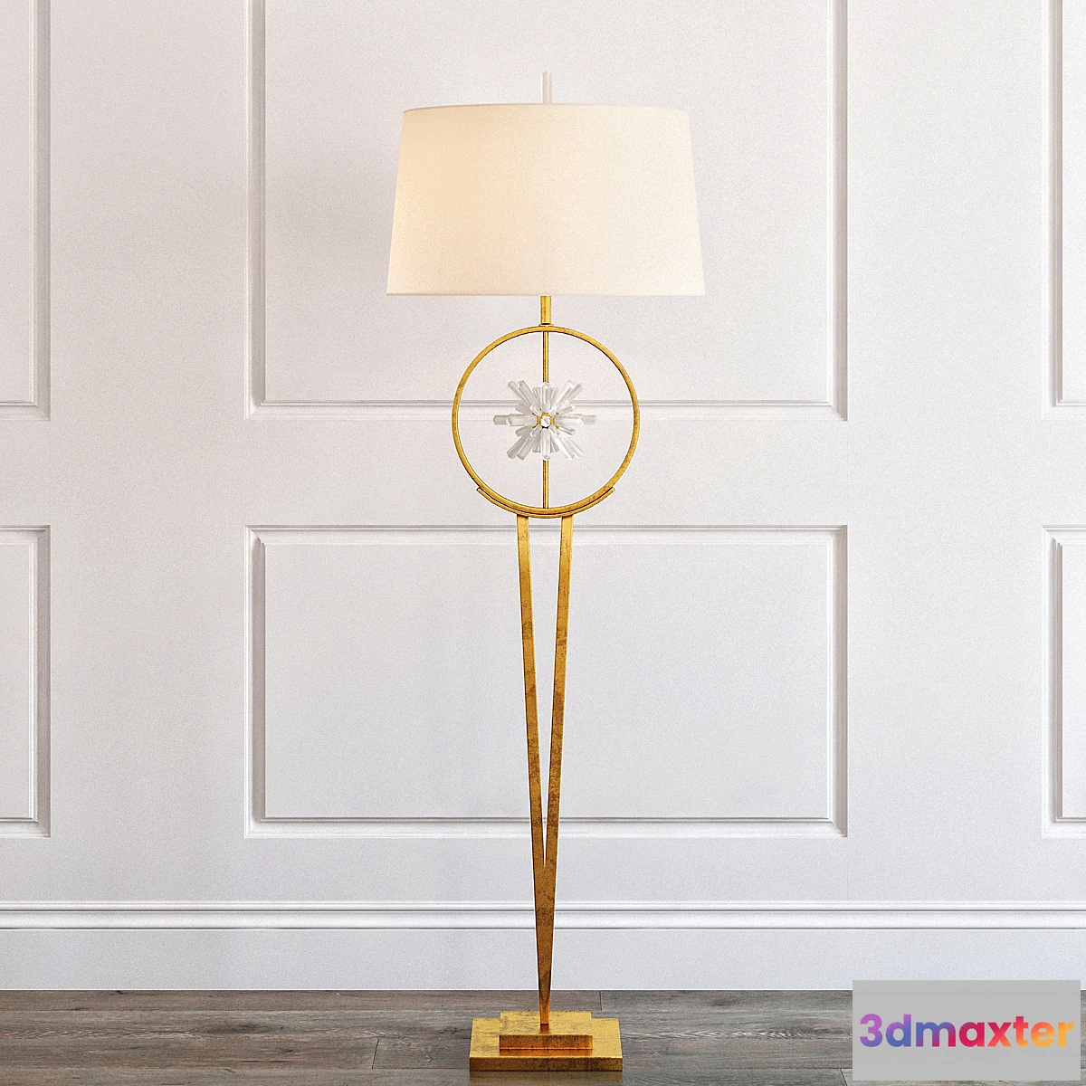 890182 - Encircled quartz crystal star floor lamp - No.2