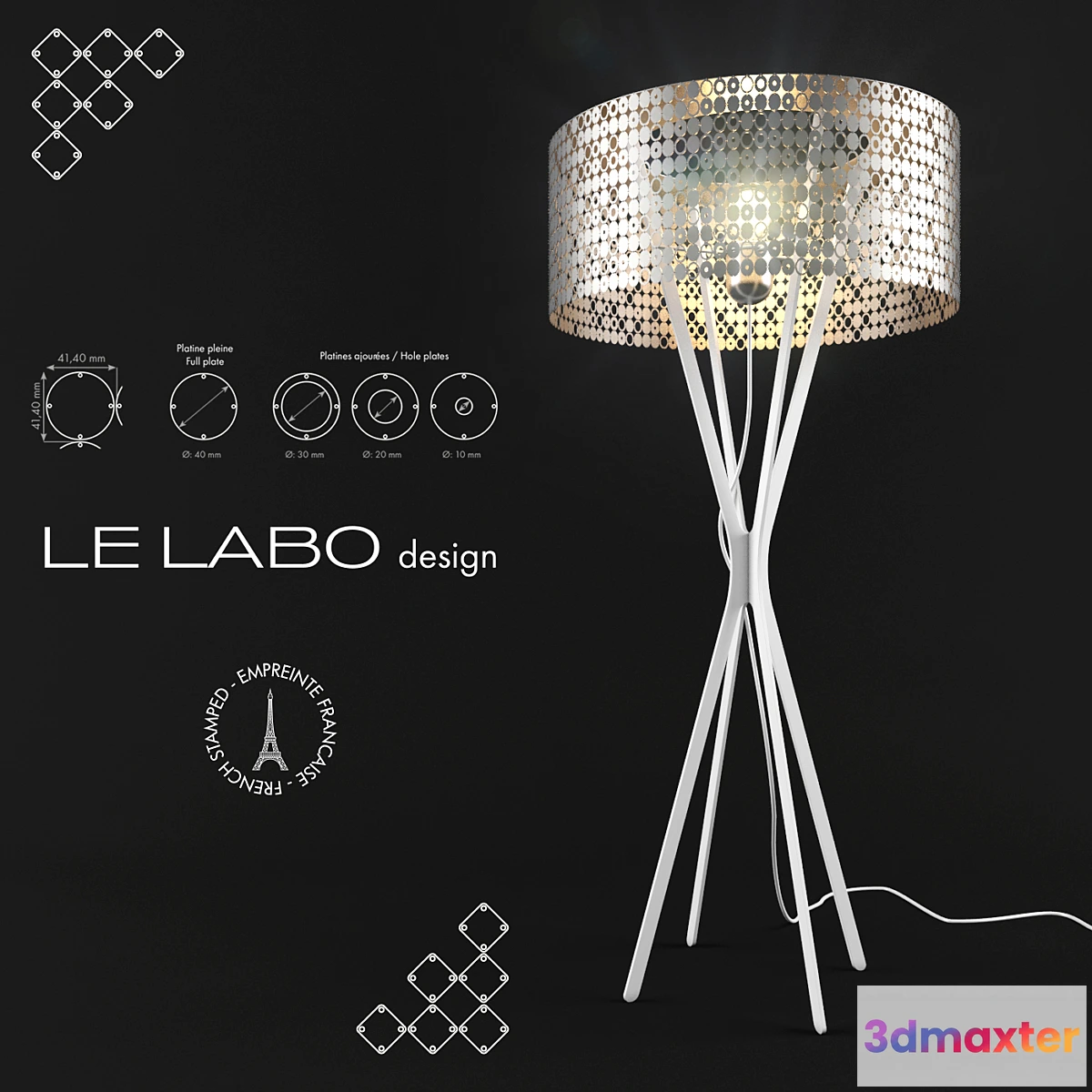 902474 - Lampadaire Miss Bubble XXL by Le Labo Design