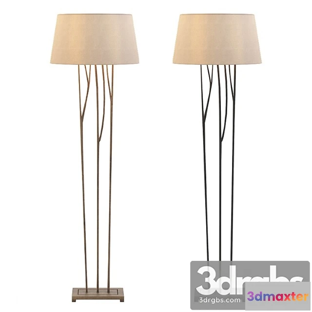 982526 - Aspen Floor Lamp with Natural Paper Shade