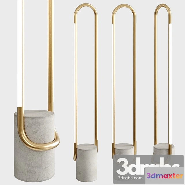982572 - Beau Brass LED Floor Lamp