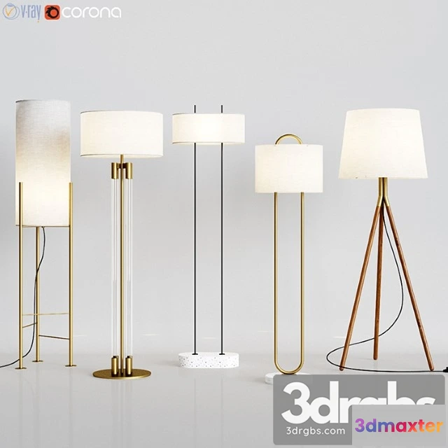 982656 - Cb2 - 5 floor lamps set 1
