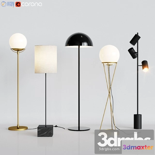 982658 - Cb2 - 5 floor lamps set 2