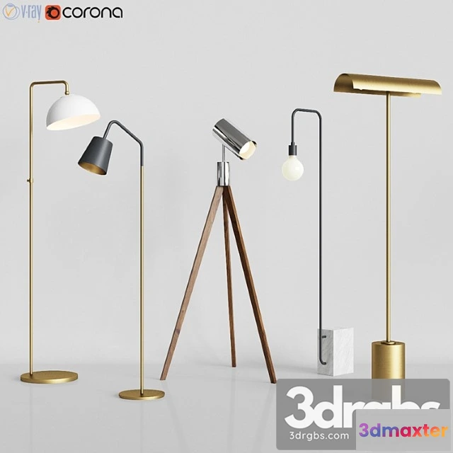 982660 - Cb2 - 5 floor lamps set 3
