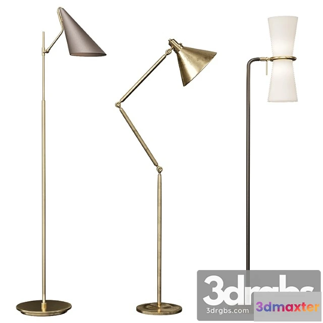 982688 - Clarkson triple floor lamp