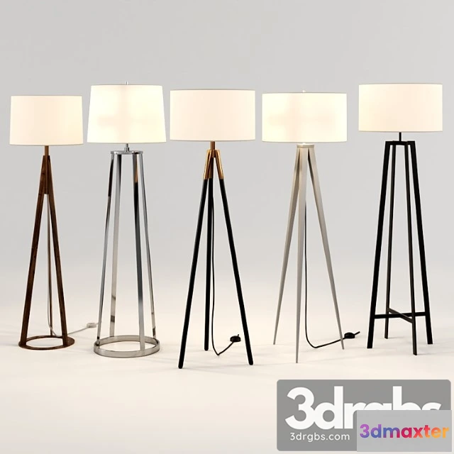 982724 - Crate Barrel Floor Lamp Set 2