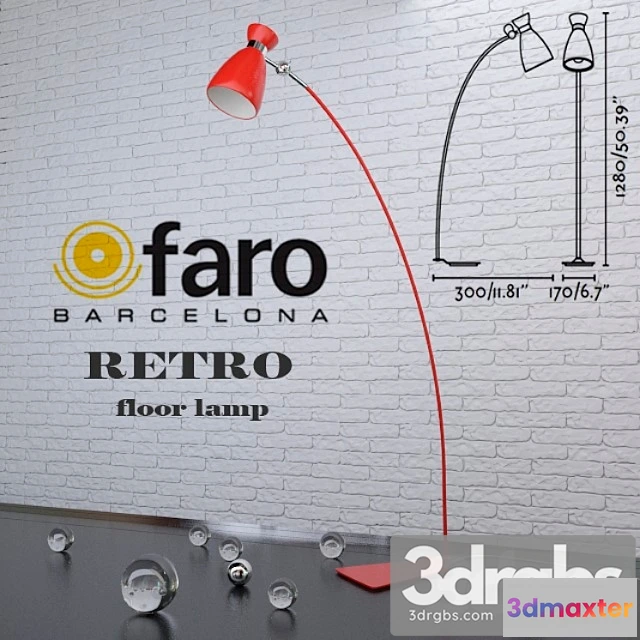 982816 - Faro Retro Floor Lamp 2