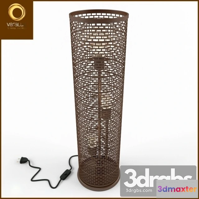 983322 - Lit Mesh Table Lamp Drum Shade