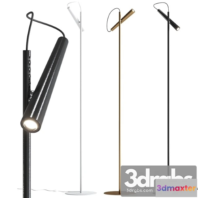 983346 - Magneto Floor Black Lamp By Foscarini