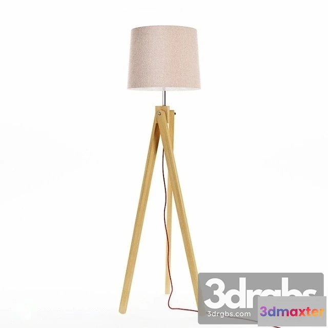 983426 - Modern Wooden Floor Lamp