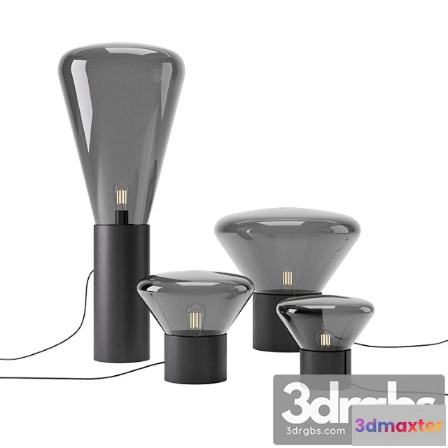 983432 - Muffins black oak lamp by brokis