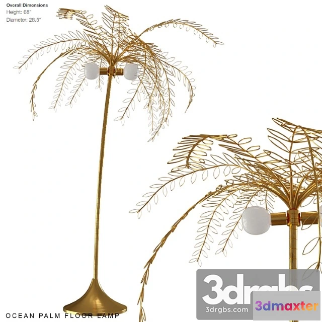 983480 - Ocean Palm Floor Lamp