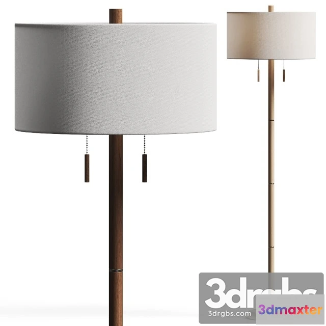 983576 - Pottery Barn Laurin Wood Floor Lamp
