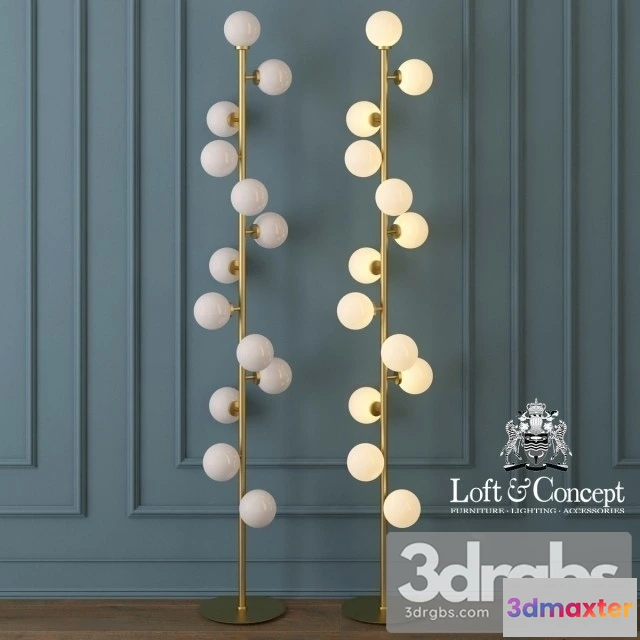 983790 - Torsher Bubble Stik Cold Floor Lamp