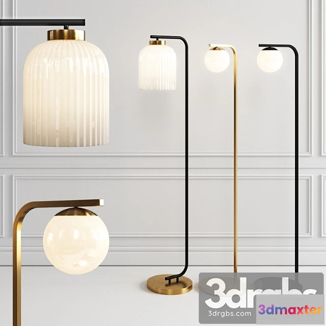 983876 - West Elm Floor Lamp Set 2
