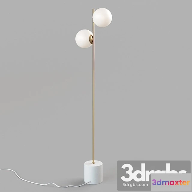 983890 - West Elm Sphere Stem Floor Lamp Brass