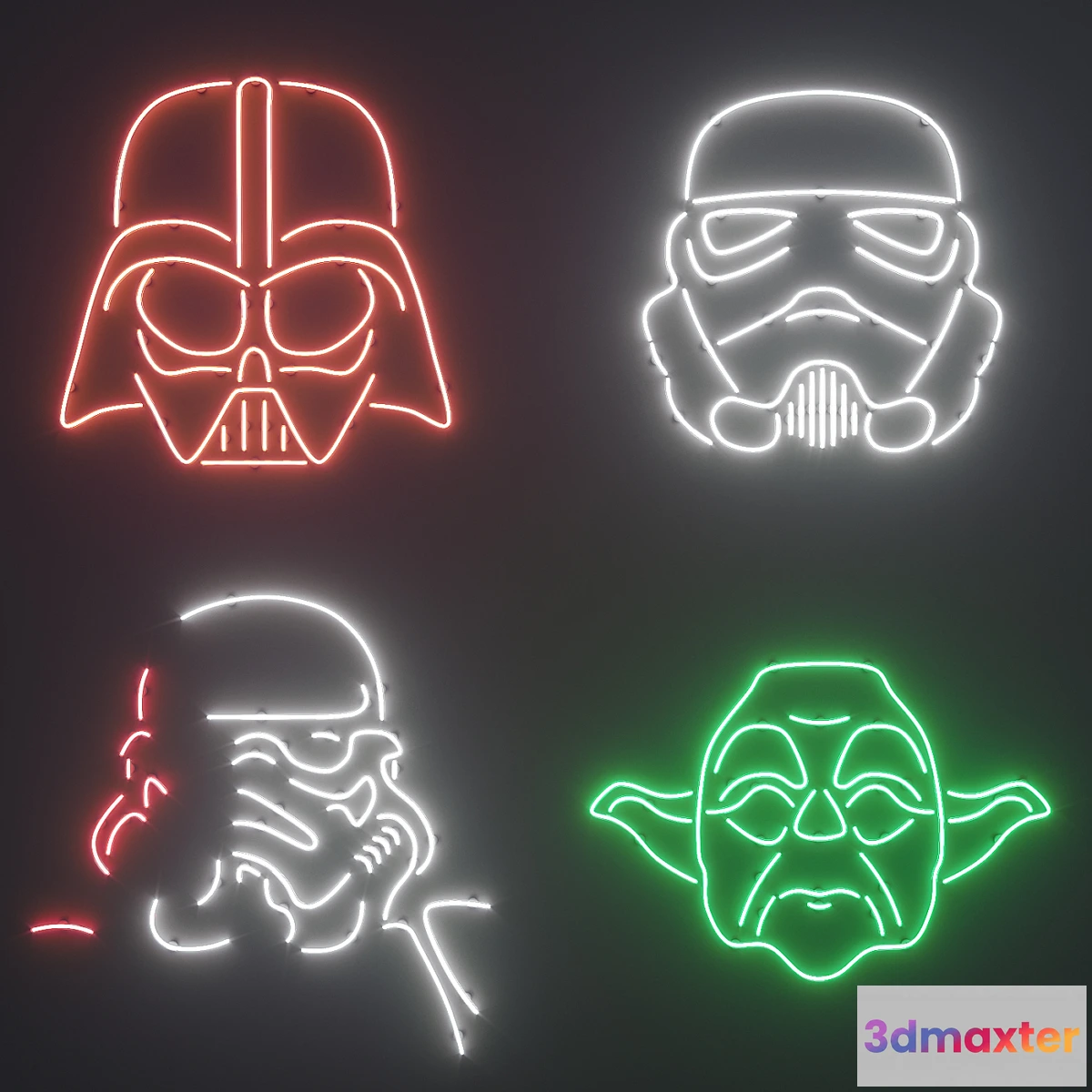 1301346 - Neon Set 6 3D Max