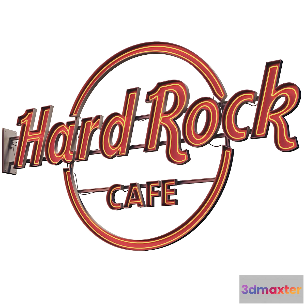1313495 - Hard Rock cafe neon sign 3D Max