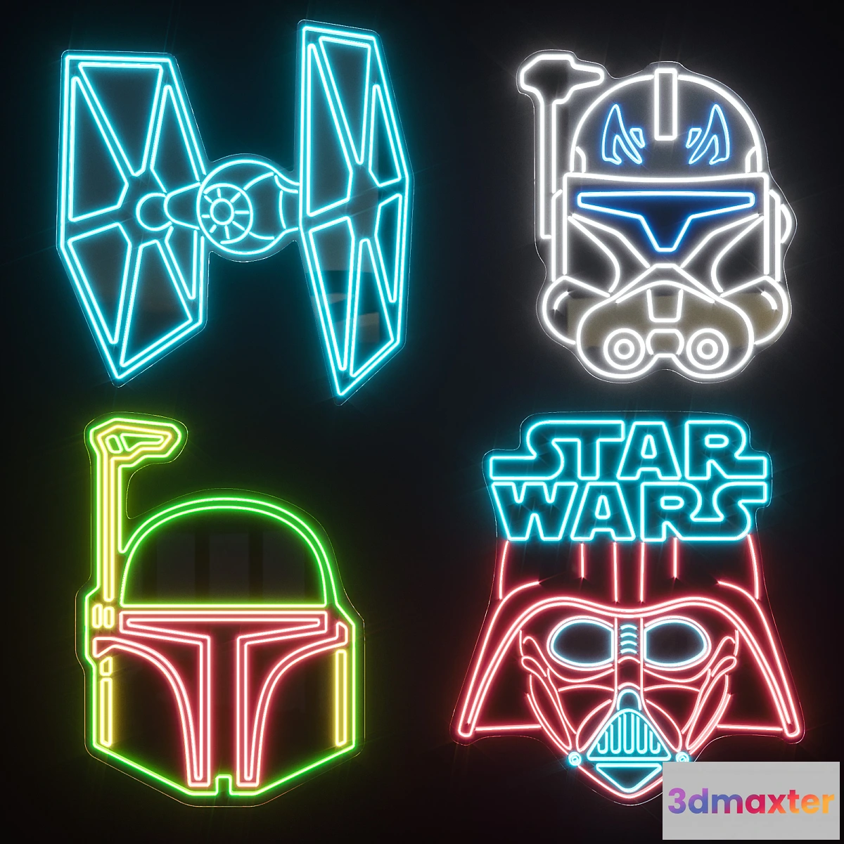 1324826 - Neon Set 45 - No.2 3D Max