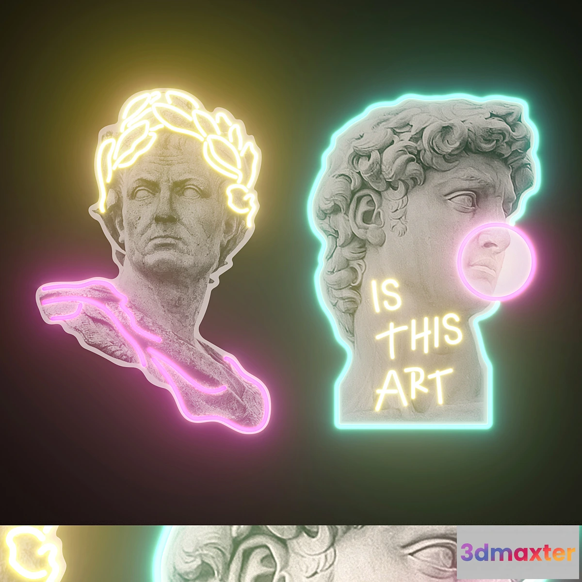 1337603 - Light modules Set 192 Neon - No.2 3D Max