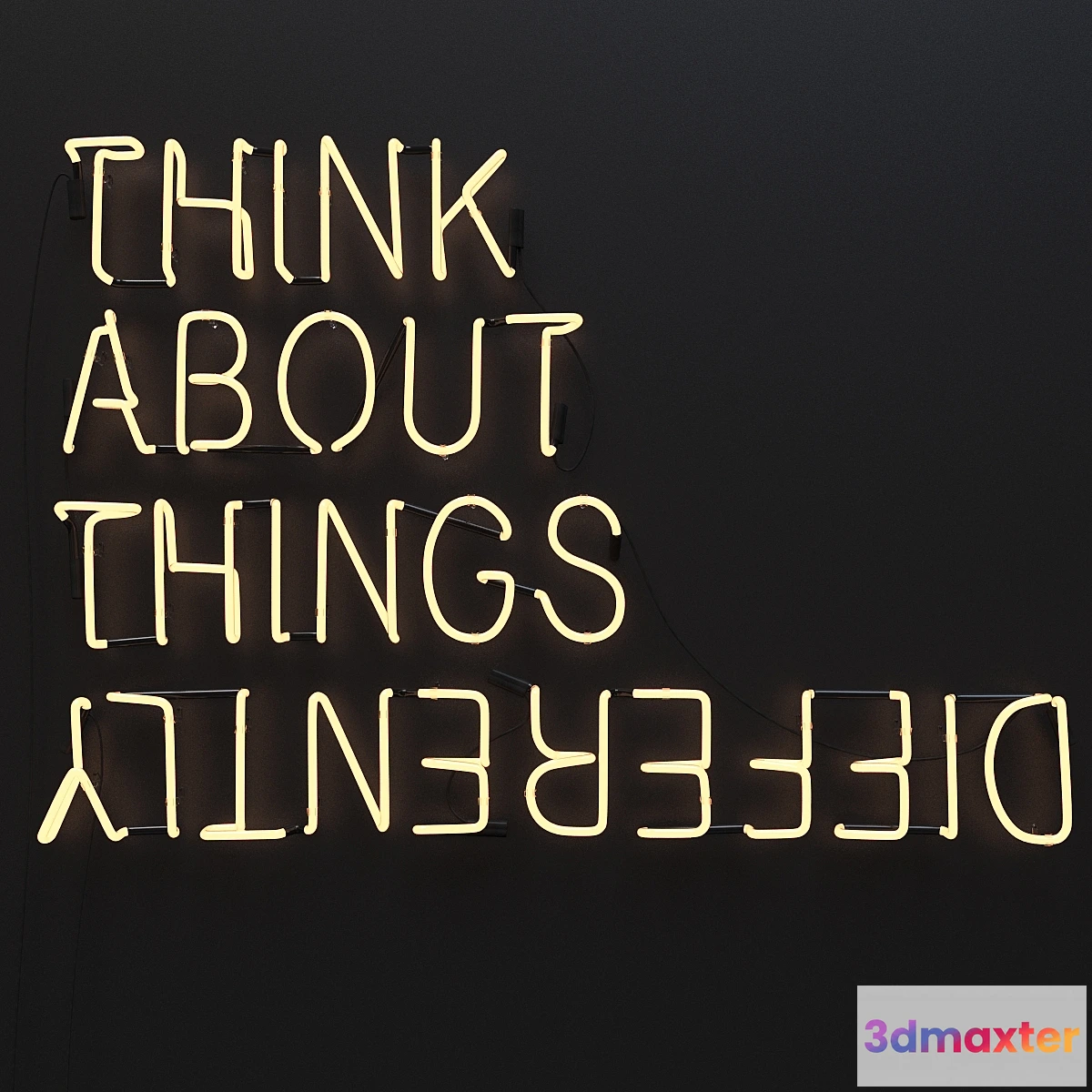 1338096 - Neon inscription neon sign 3D Max