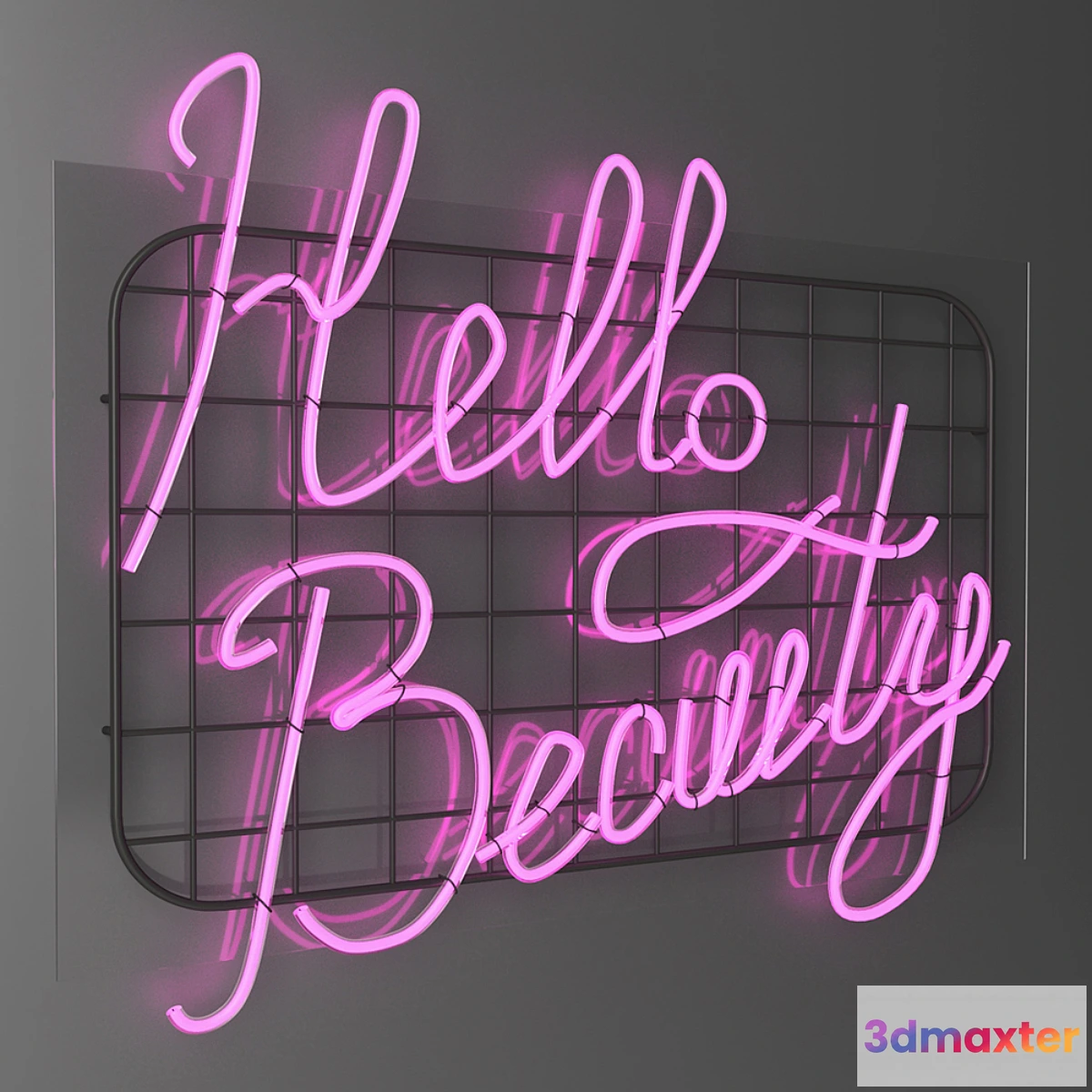 1341260 - Neon sign - Hello beauty 3D Max