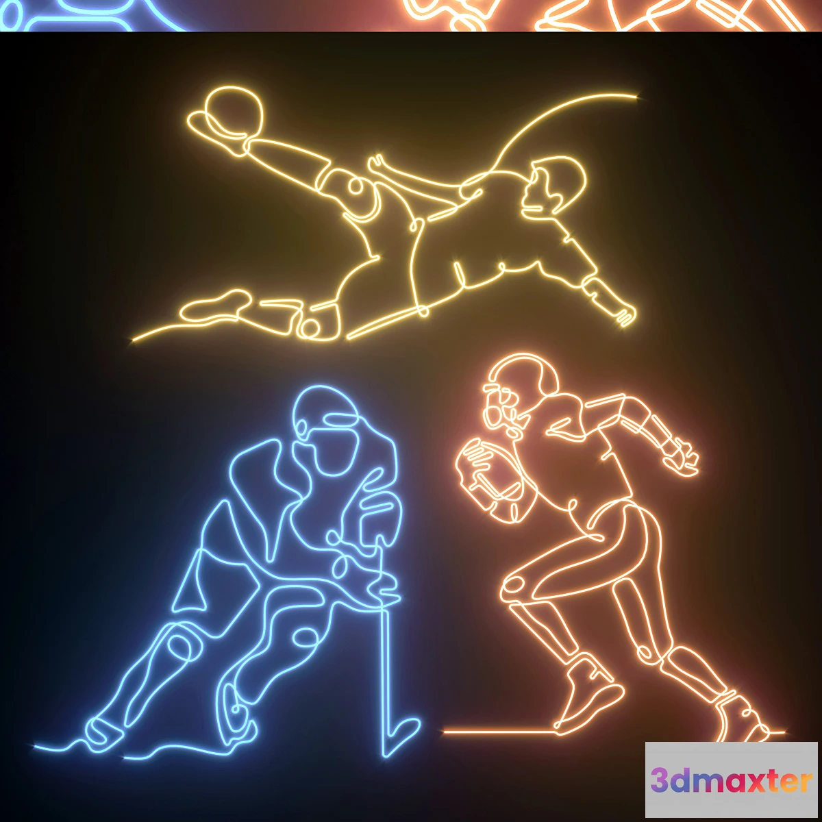 1341817 - Light modules Set 182 Neon 3D Max