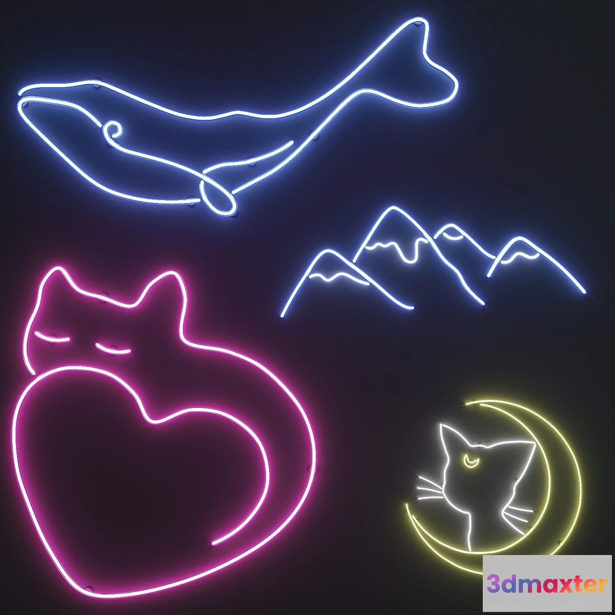 1357975 - Neon set 2 3D Max