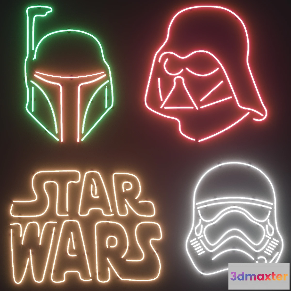 1398734 - Neon Set 15 3D Max