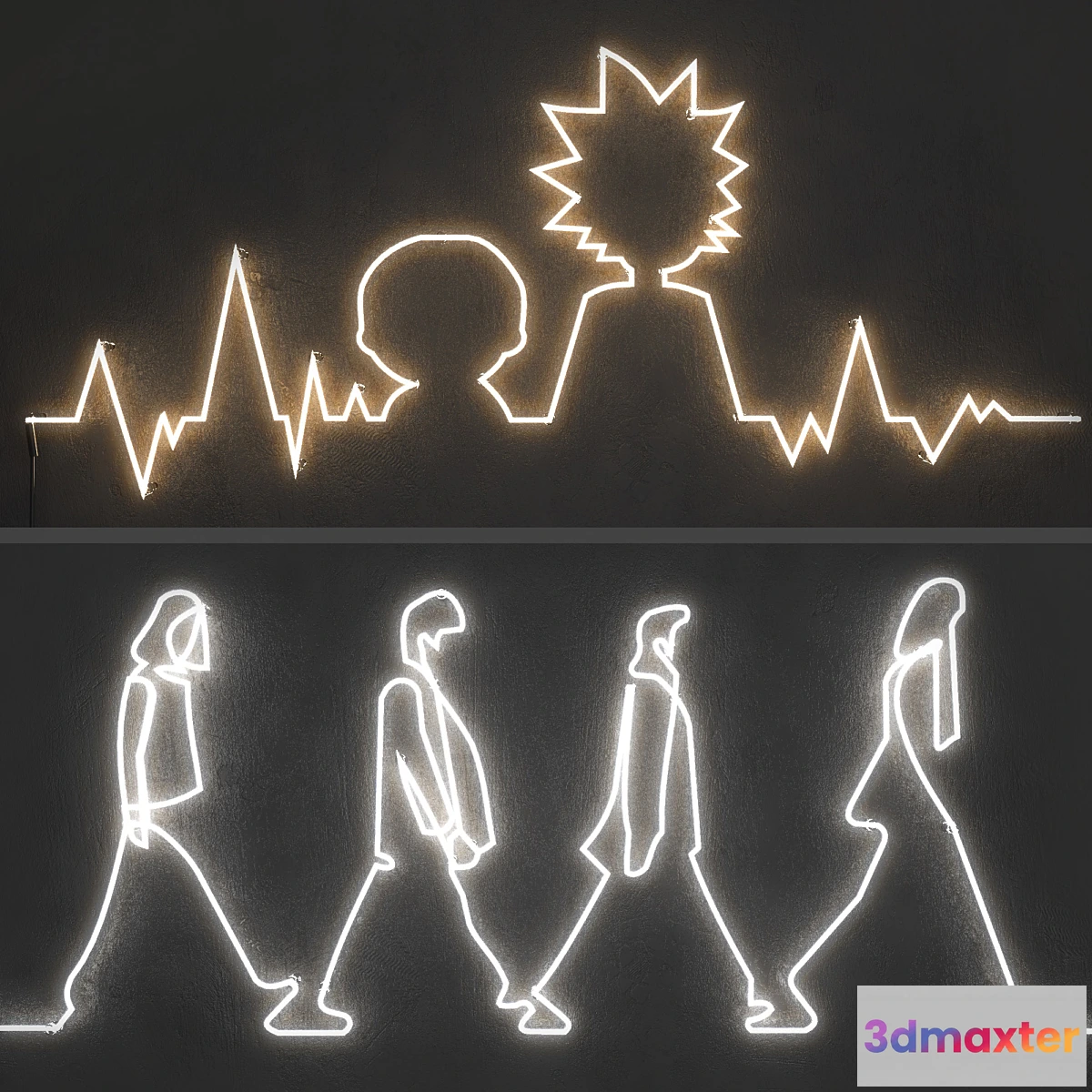 1401058 - Neon light. Set 4 3D Max