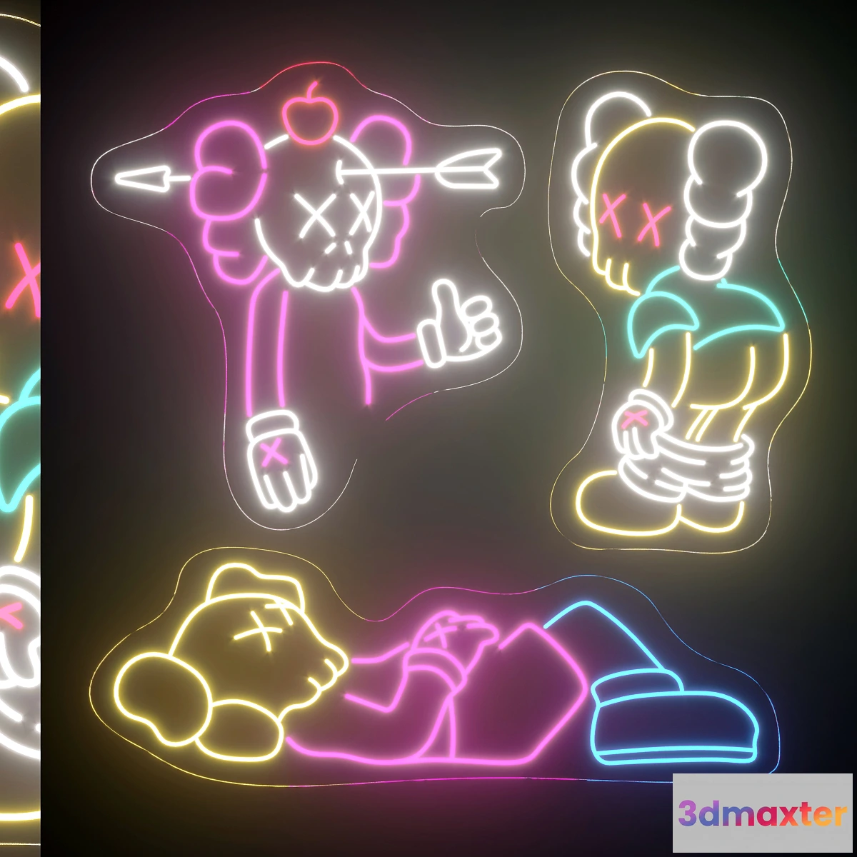 1415370 - Light modules Set 201 Neon 3D Max