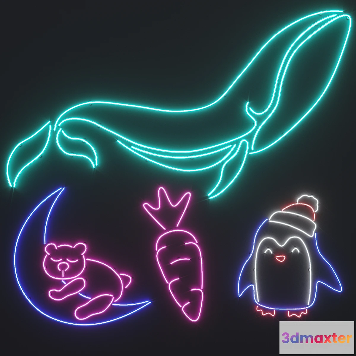 1419910 - Neon Set 12 3D Max