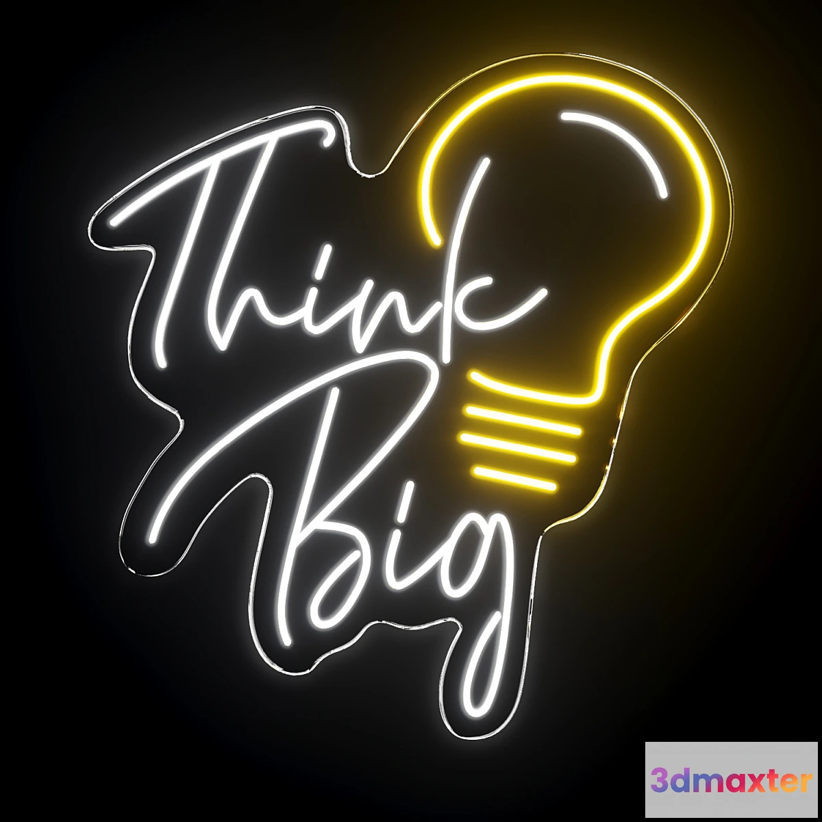 1440188 - Think Big Neon Sign 3D Max