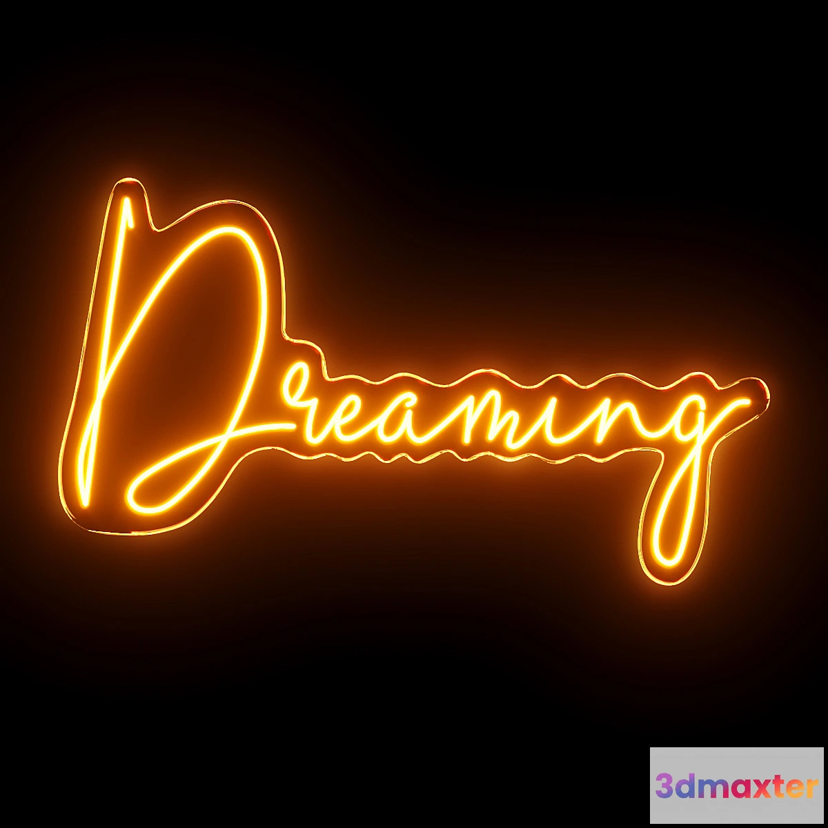 1450856 - Dreaming Neon Sign 3D Max
