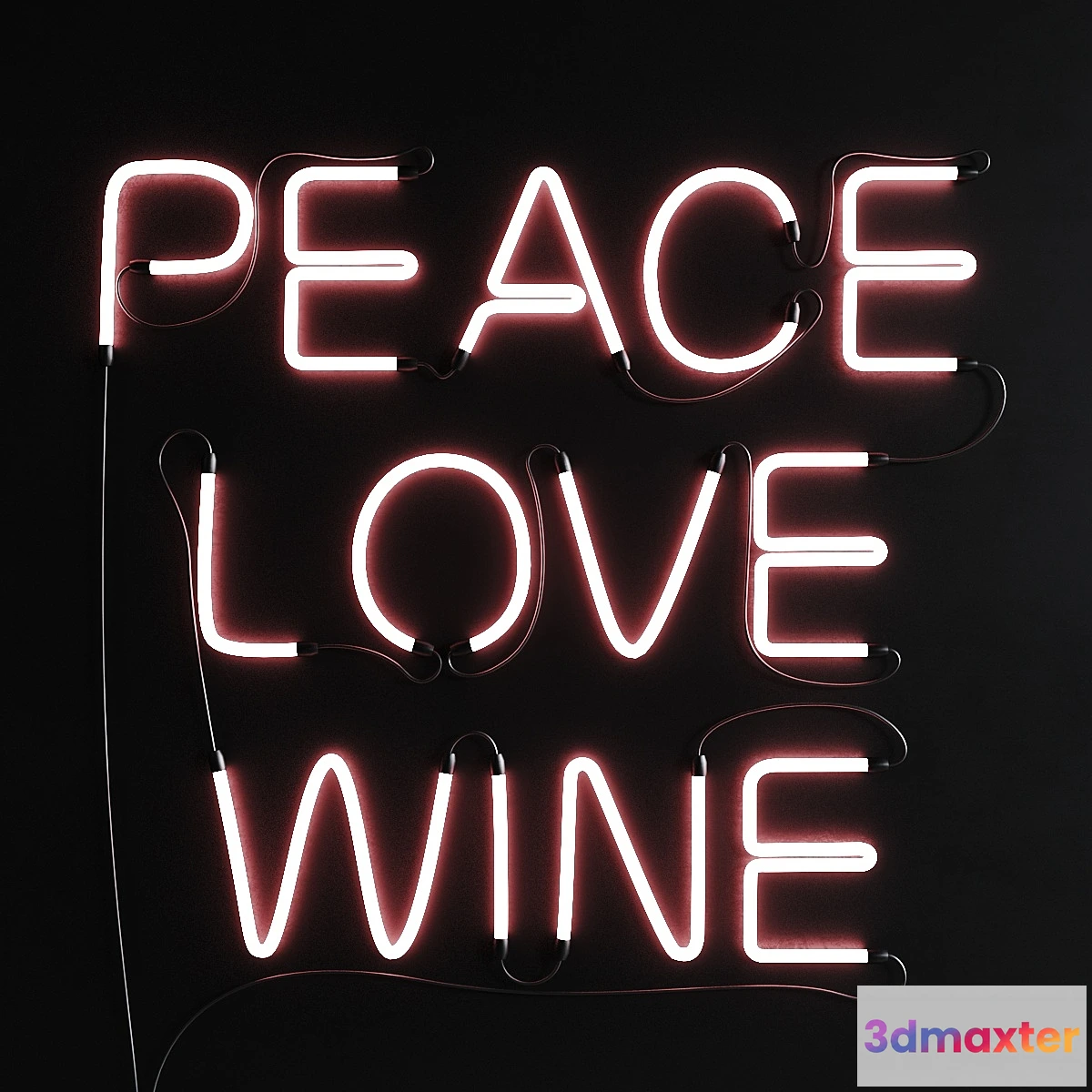 1455950 - Neon Set 06 Neon Sign 3D Max