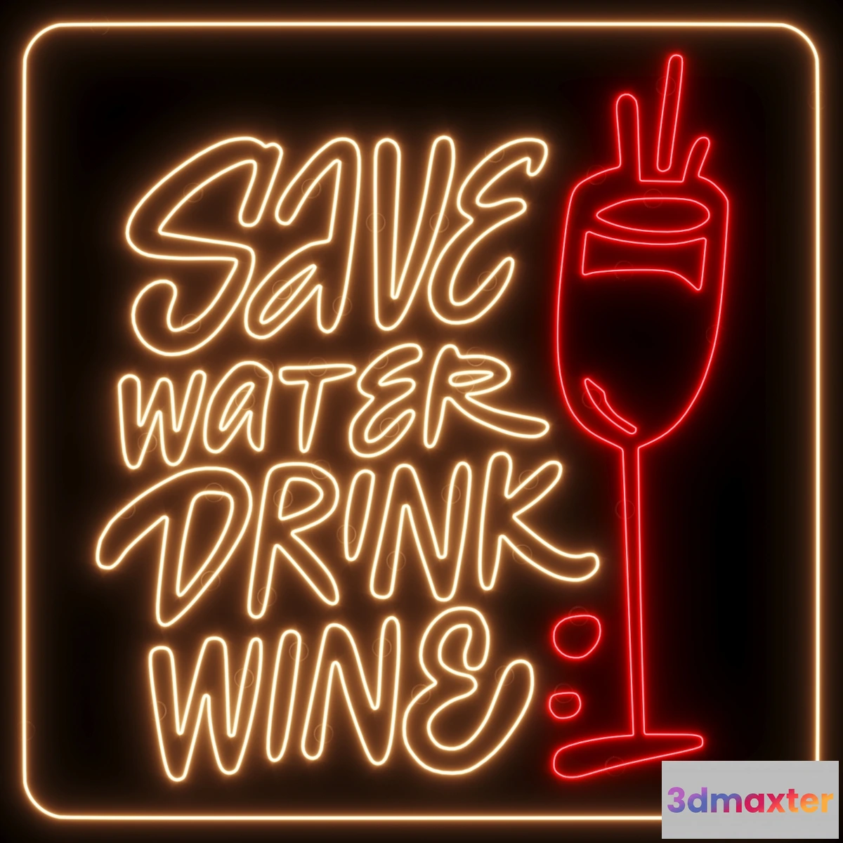 1460628 - Neon Light Lamp 02 3D Max