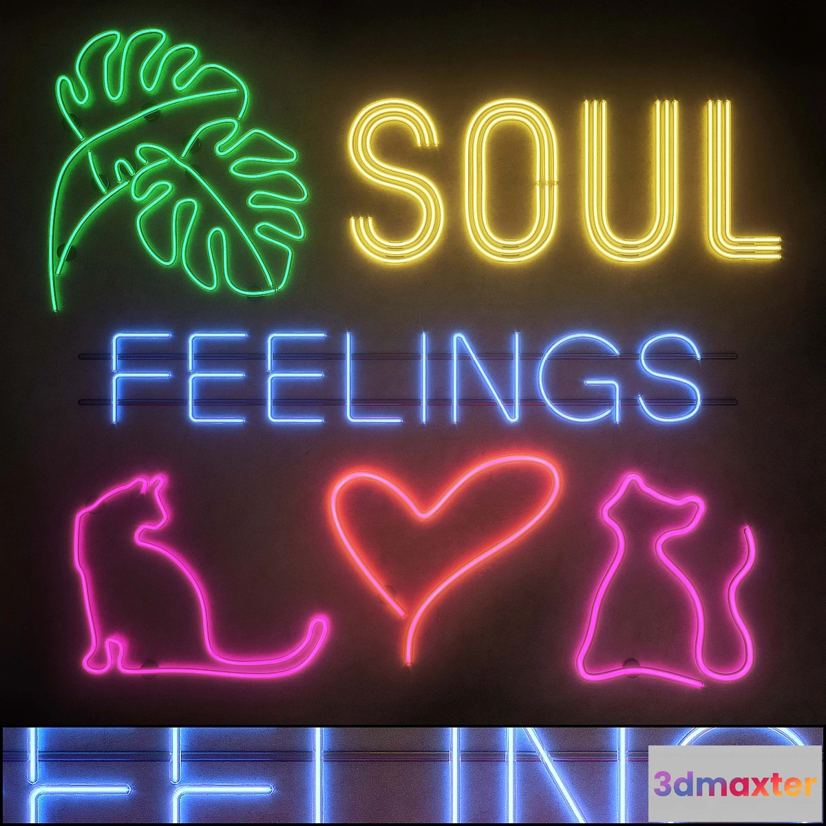 550837 - Light modules. Set 24. Neon