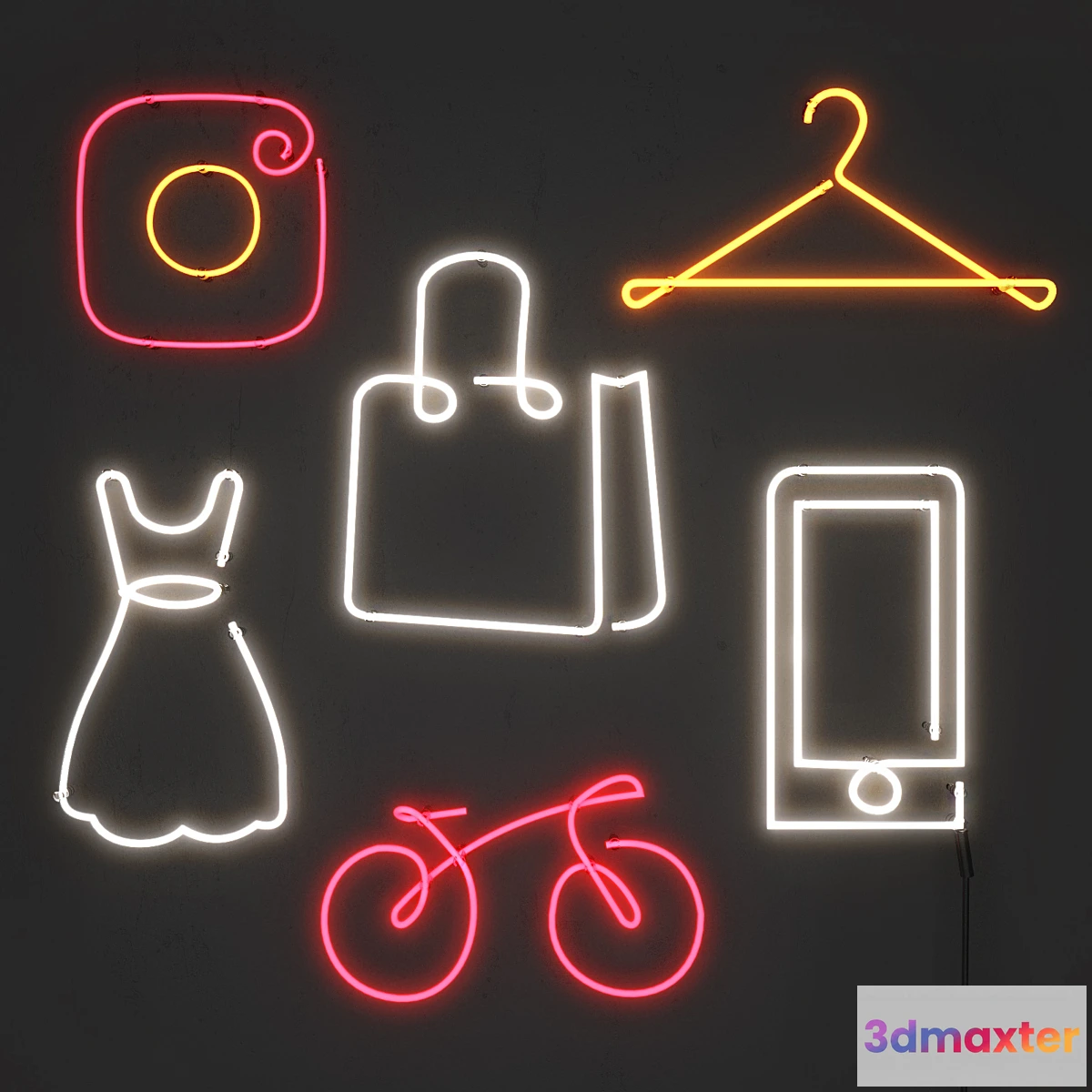 568526 - Neon light. Set 9