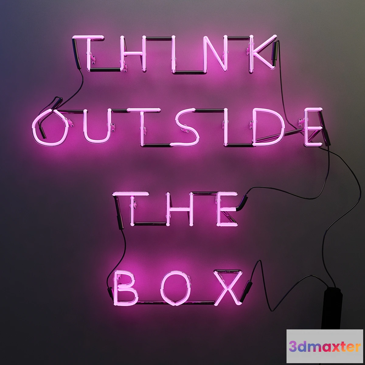 659605 - Neon Sign (Think Outside The Box)