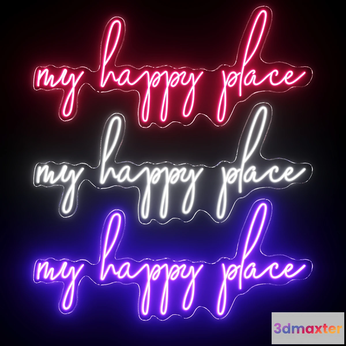 708002 - My Happy Place Neon Sign