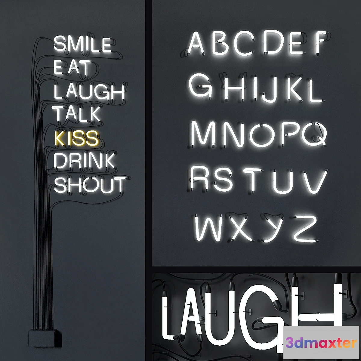 726452 - Neon letters (whole alphabet) - No.3