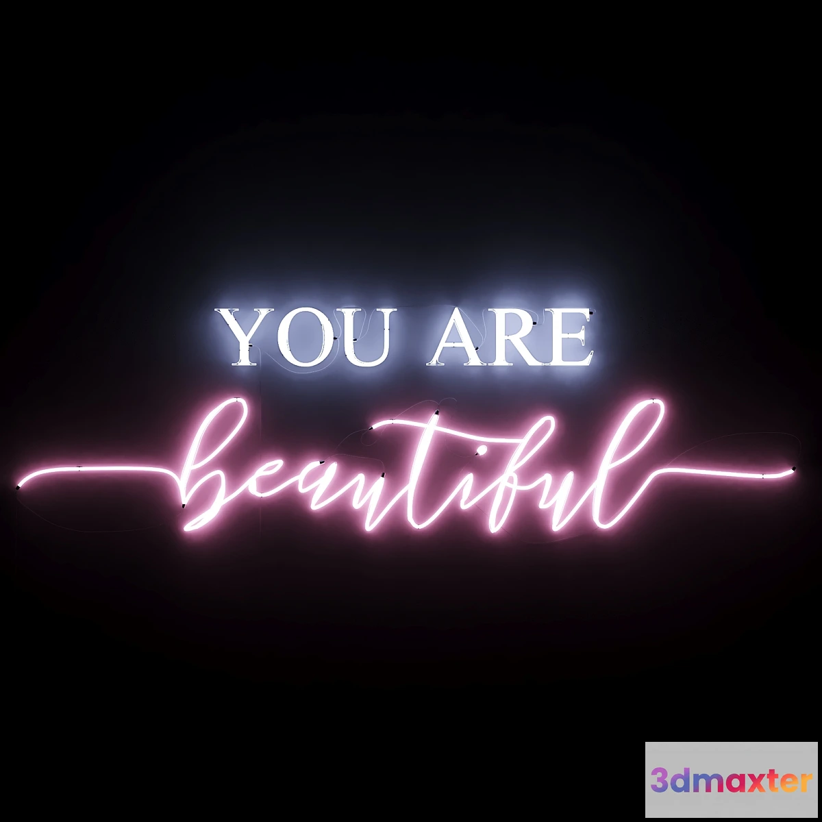 741321 - Neon Text 05 You Are Beautiful - No.2